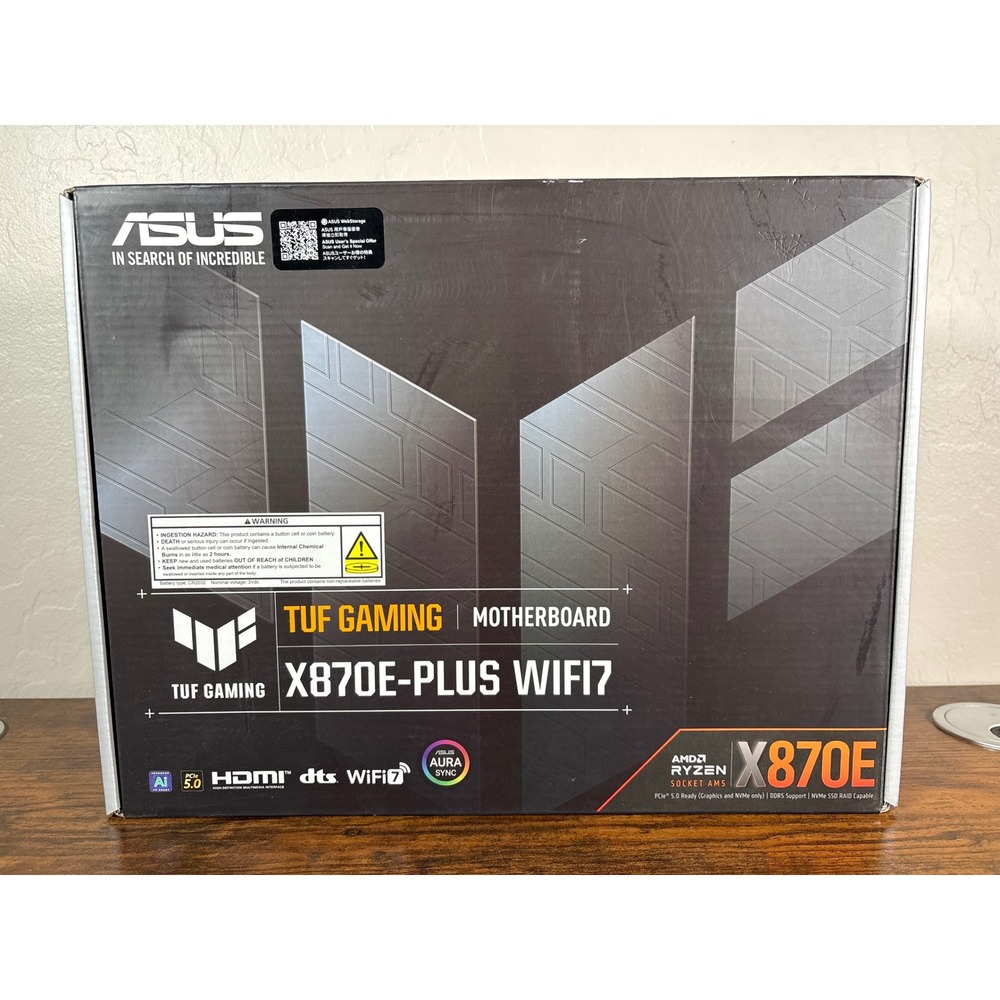 ASUS TUF GAMING X870E-PLUS WIFI7 Motherboard AMD AM5 Ryzen NEW